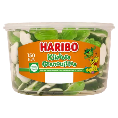 Haribo kikkers 150 stuks 1,05kg